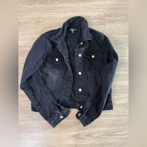 Missguided Black Jean Jacket